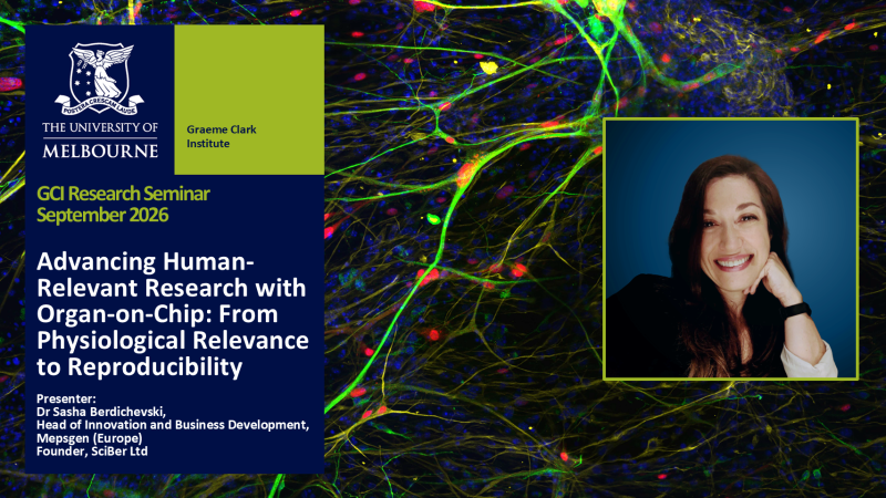 Image for GCI Seminar Series Sept 2026: Advancing Human-Relevant Research with Organ-on-Chip: From Physiological Relevance to Reproducibility